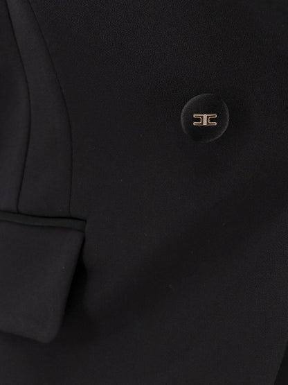 Double-breasted blazer with covered buttons thumbnail