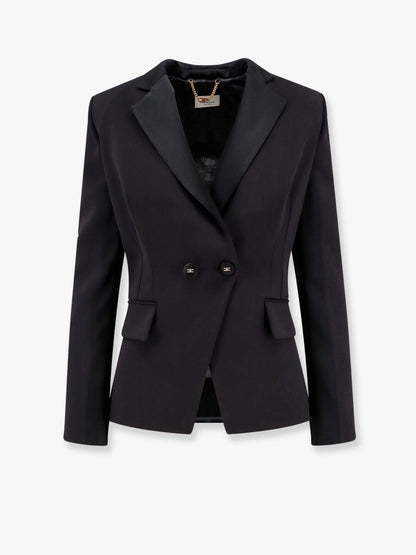 Double-breasted blazer with covered buttons thumbnail