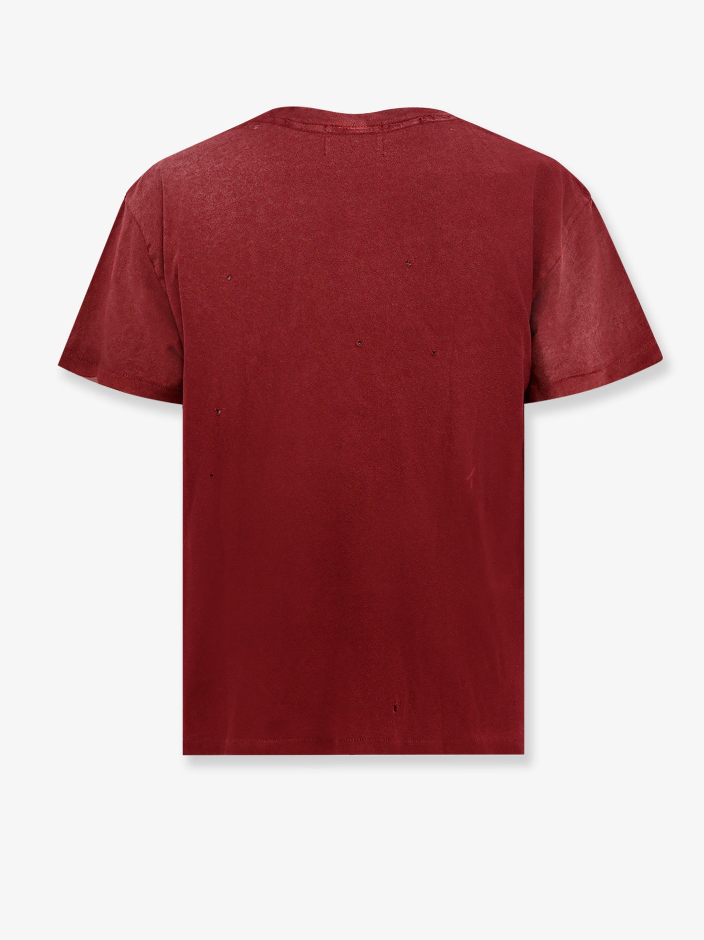 Burning Church cotton T-shirt with used effect