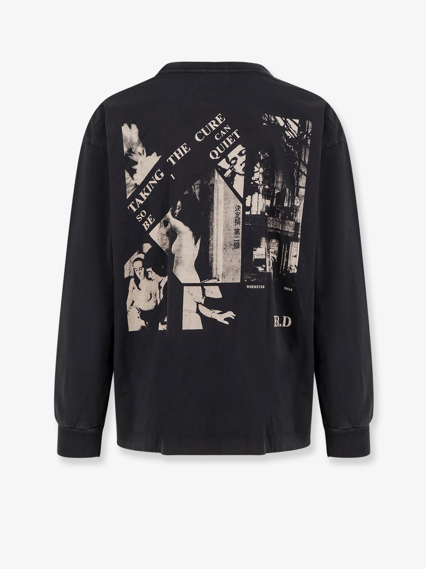 Cotton T-shirt with used effect