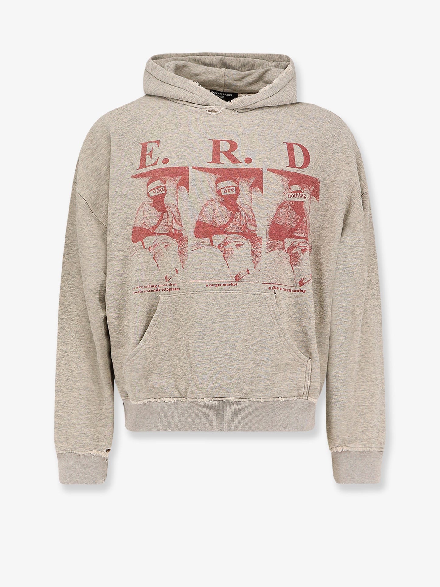 You Are Nothing cotton sweatshirt with used effect