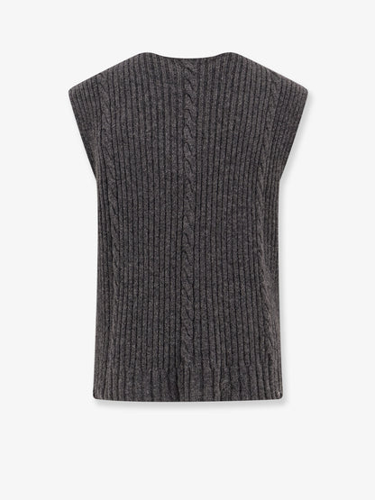 Cachemere vest with destroyed effect thumbnail