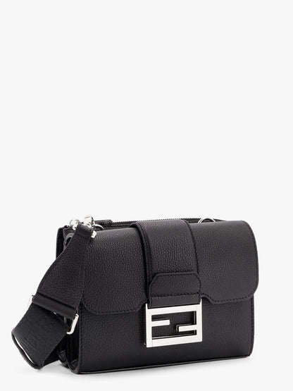 Baguette double leather shoulder bag thumbnail