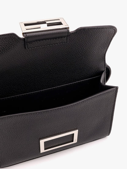 Baguette double leather shoulder bag thumbnail