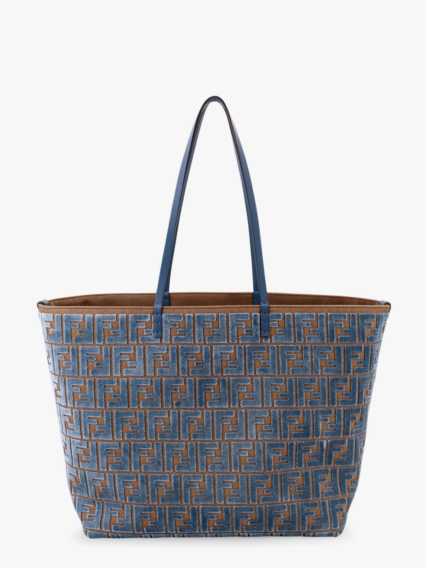 Roll large ff jacquard velvet shopping bag