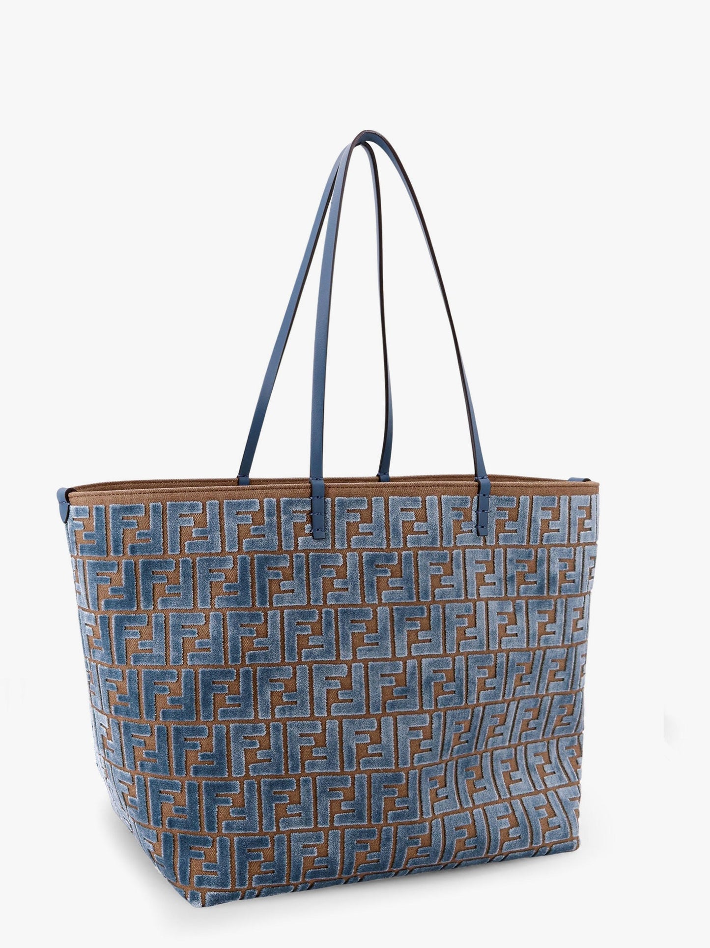 Roll large ff jacquard velvet shopping bag