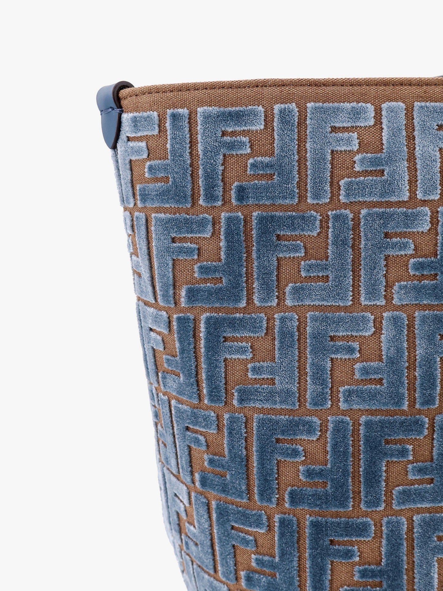 Roll large ff jacquard velvet shopping bag