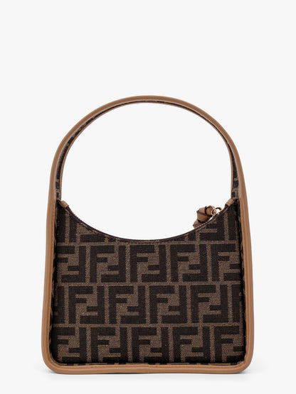 Fendessence mini ff fabric bag with leather profiles thumbnail