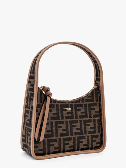 Fendessence mini ff fabric bag with leather profiles thumbnail