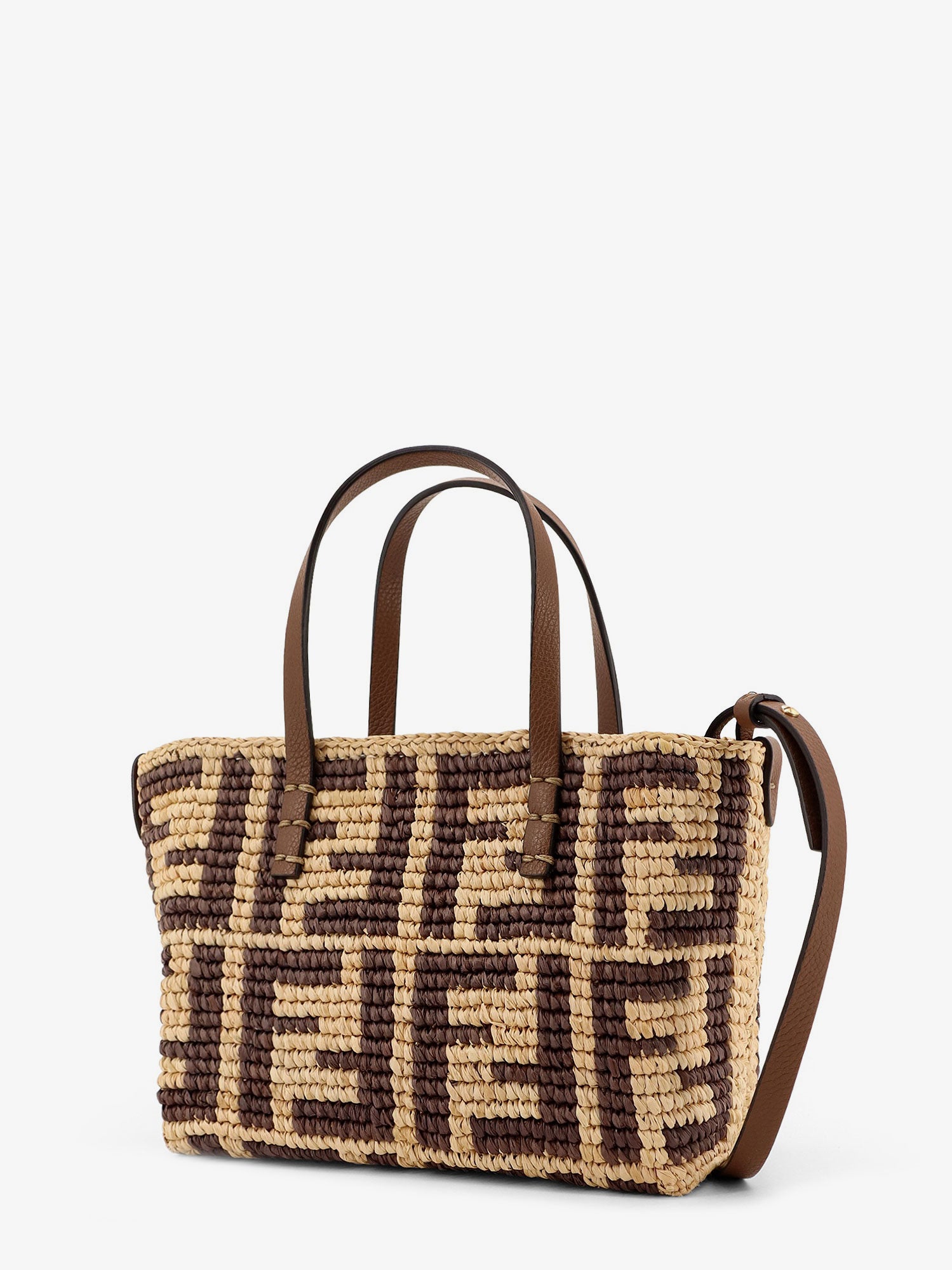 Raffia mini roll shoulder bag FENDI - Nugnes1920