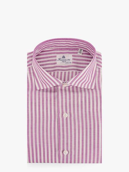 170 a due striped linen and cotton shirt thumbnail