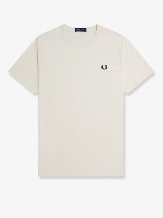Cotton t-shirt with logo embroidery