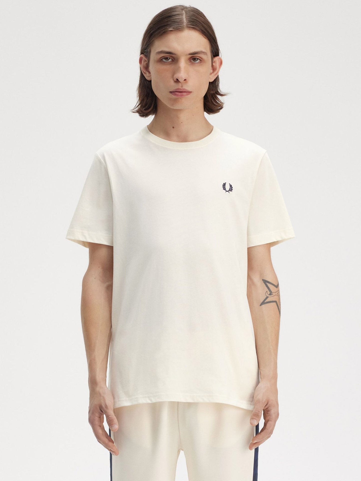 Cotton t-shirt with logo embroidery