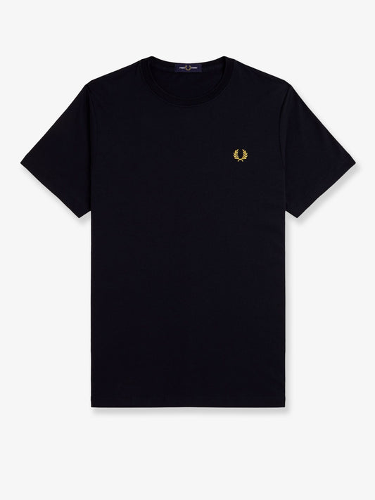 Cotton t-shirt with logo embroidery