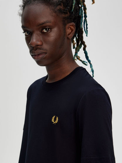 Cotton t-shirt with logo embroidery thumbnail