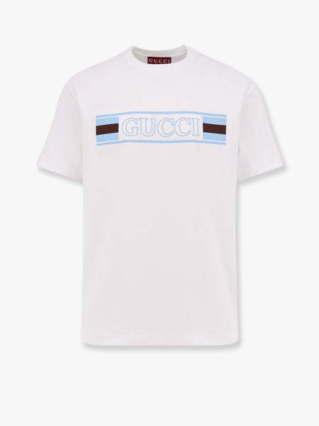 Cotton t-shirt with Gucci embossed print GUCCI - Nugnes1920