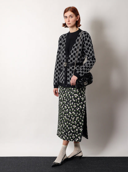 Cotton t-shirt with frontal ton sur ton logo thumbnail