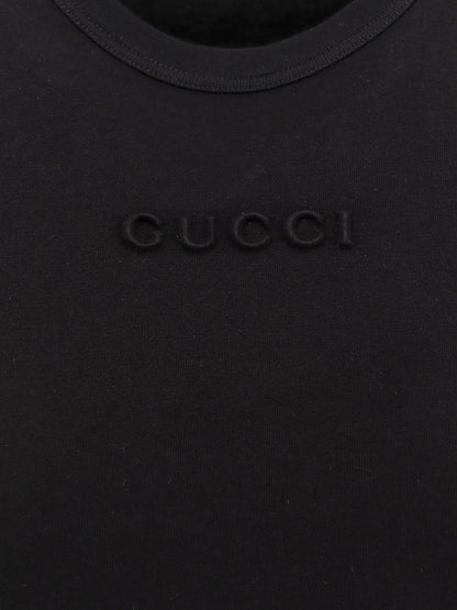 Cotton t-shirt with frontal ton sur ton logo thumbnail