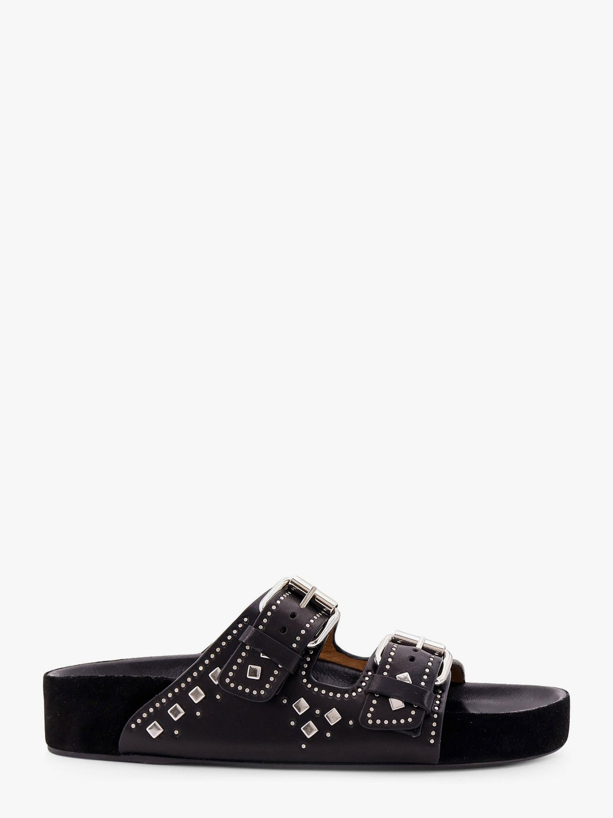 Leather sandals all over stud detail