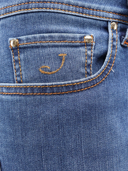 Bard stretch cotton jeans with iconic handkerchief thumbnail