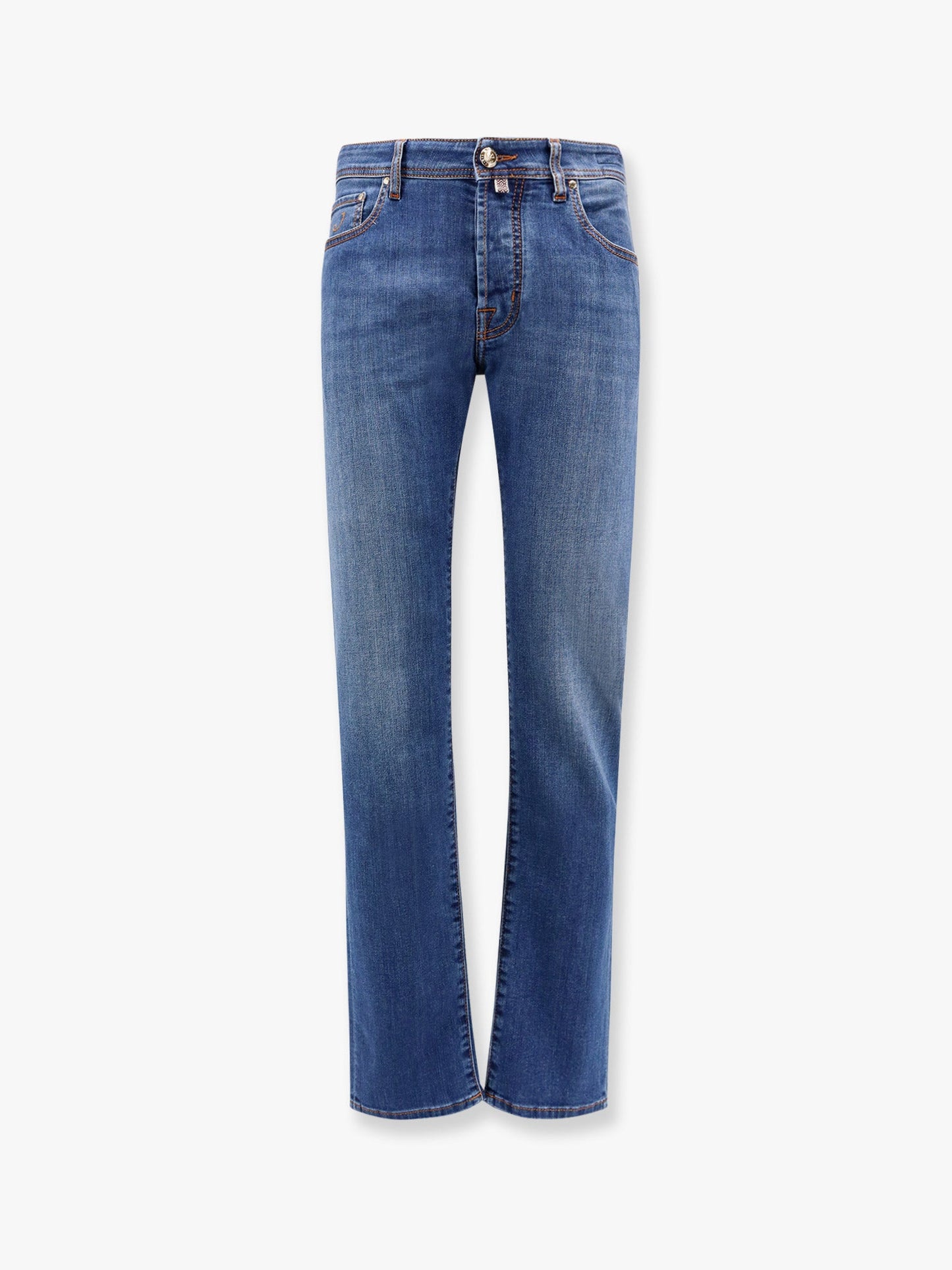 Bard stretch cotton jeans with iconic handkerchief