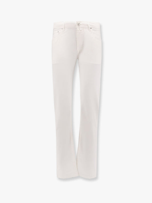 Bard cotton stretch trouser with iconic handkerchief