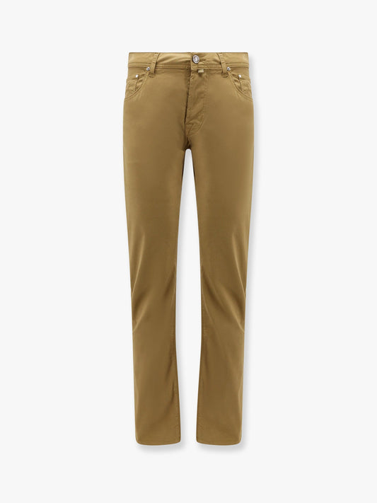 Bard cotton stretch trouser with iconic handkerchief