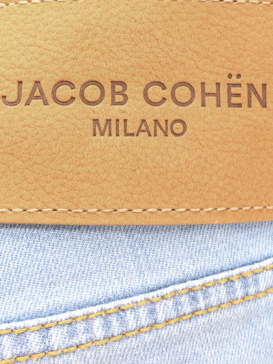 Bard stretch cotton jeans with iconic handkerchief