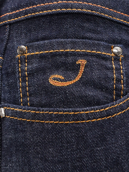 Bard stretch cotton jeans with iconic handkerchief thumbnail