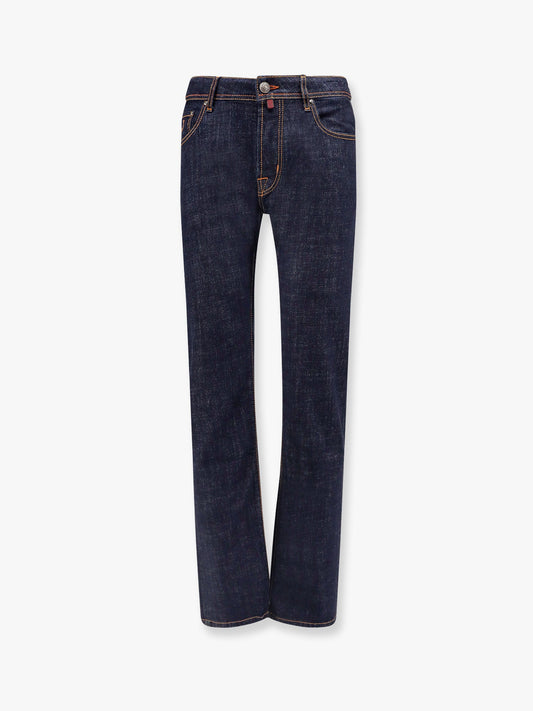 Bard stretch cotton jeans with iconic handkerchief