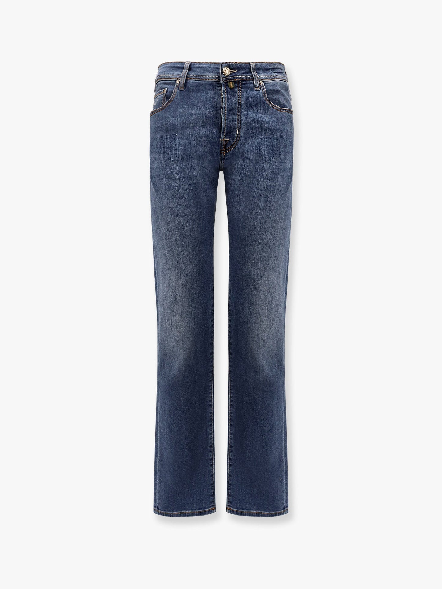 Bard stretch cotton jeans with iconic handkerchief