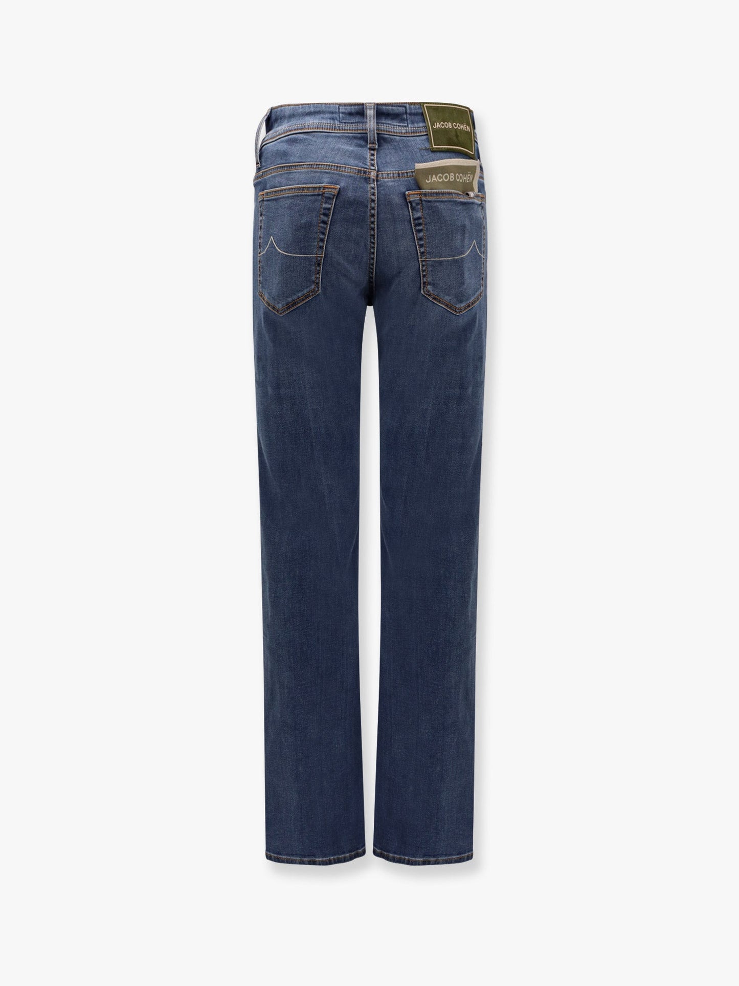 Bard stretch cotton jeans with iconic handkerchief