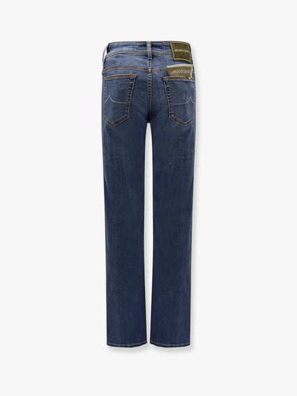 Bard stretch cotton jeans with iconic handkerchief thumbnail