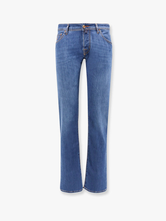Nick stretch cotton jeans with iconic handkerchief