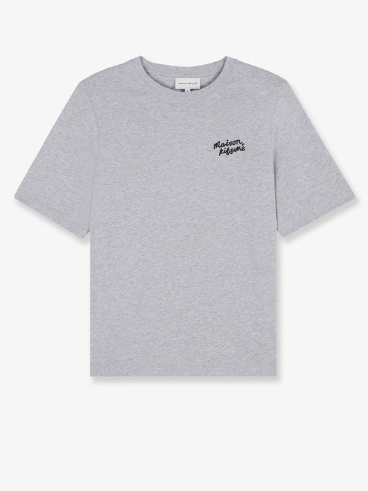 Cotton T-shirt with lettering logo