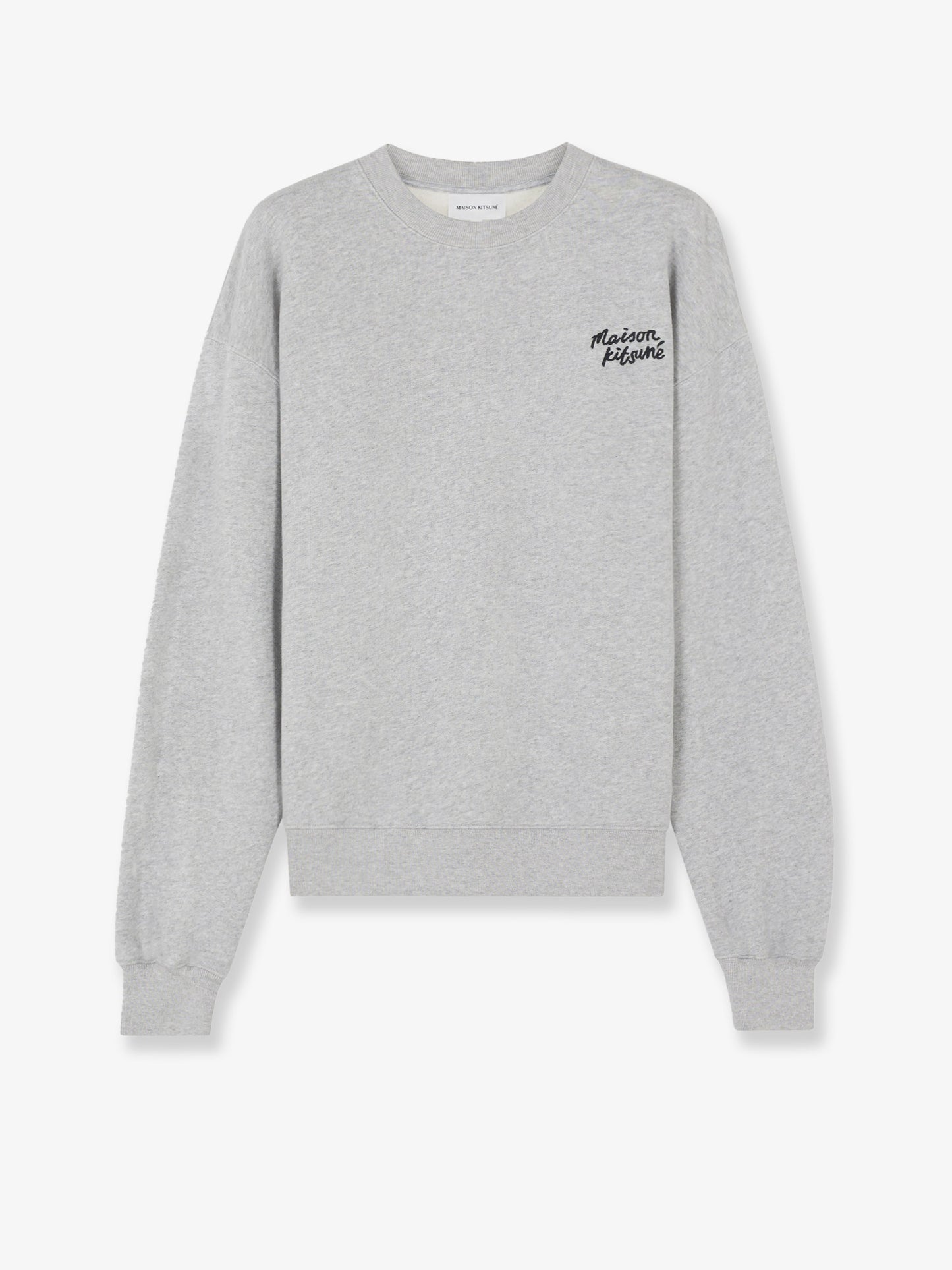 Cotton sweatshirt with lettering logo