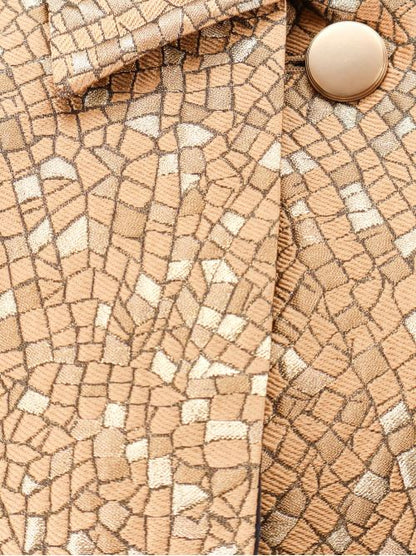 Salsa oversize jacquard fabric trench with mosaic effect thumbnail