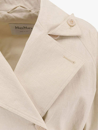 Ronco max mara sfilata coated linen trench thumbnail