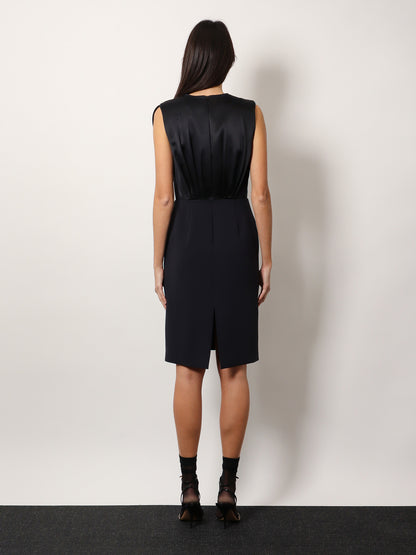 Vittor midi dress with silk insert thumbnail