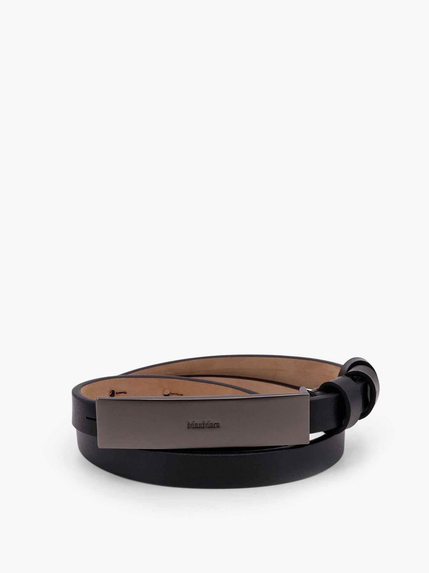 New plate 15 max mara sfilata leather belt