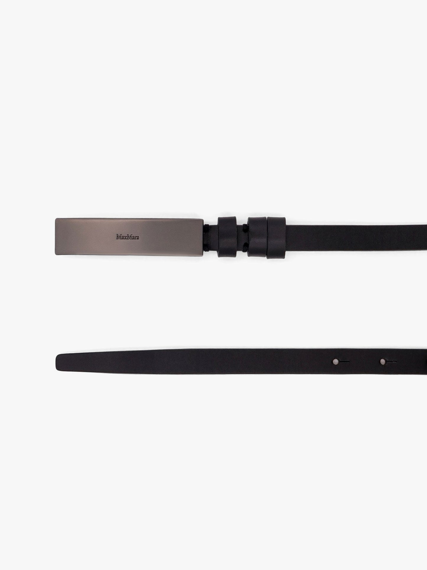 New plate 15 max mara sfilata leather belt