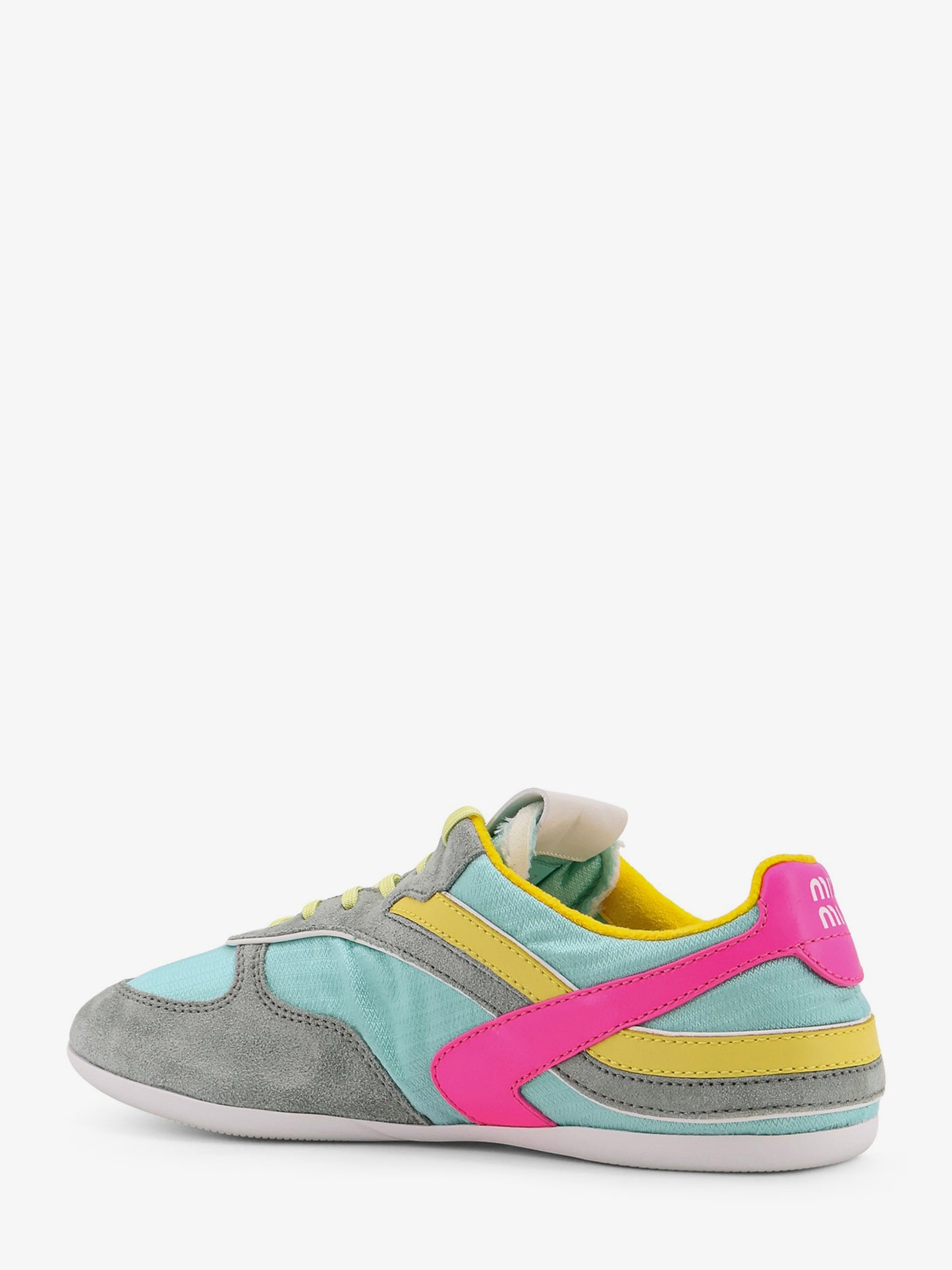 Gymnasium low-top technical fabric and suede sneackers