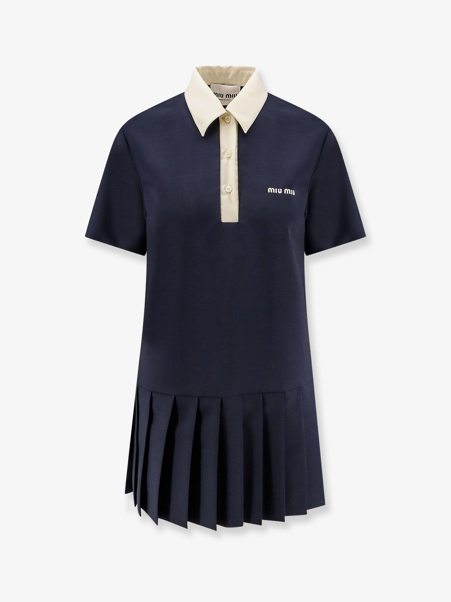 Mohair and virgin wool short dress