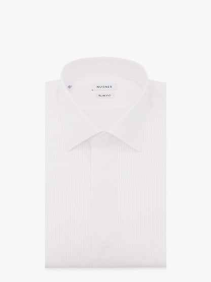 Slim fit cotton shirt with plastron thumbnail