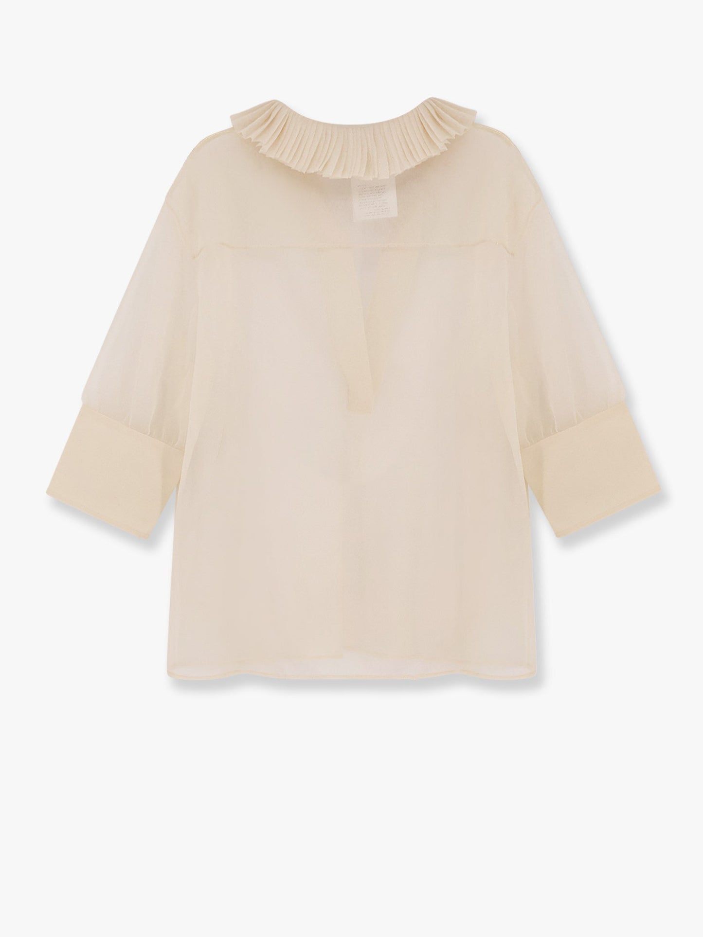 Transparent voile shirt
