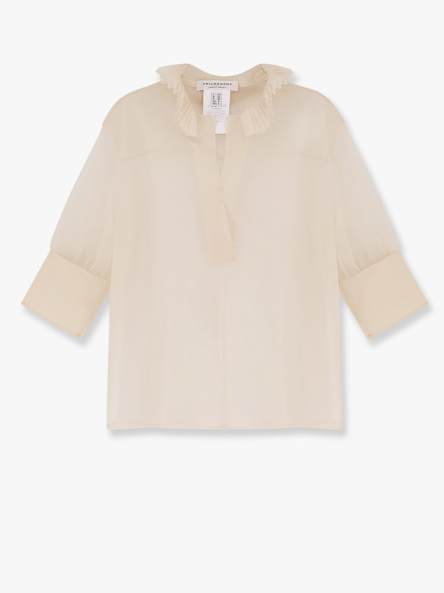 Transparent voile shirt