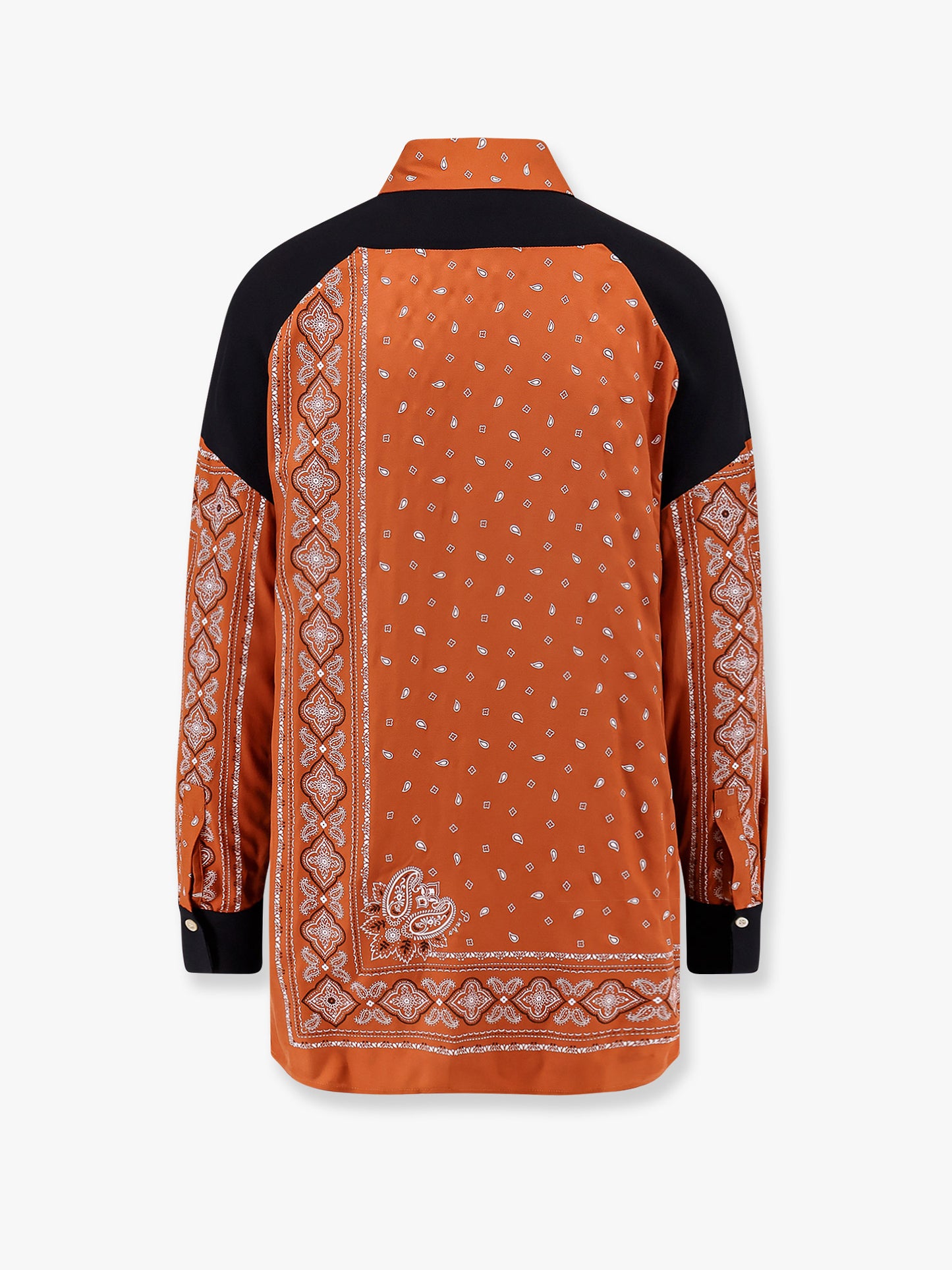 Camicia Clocks in viscosa con stampa bandana