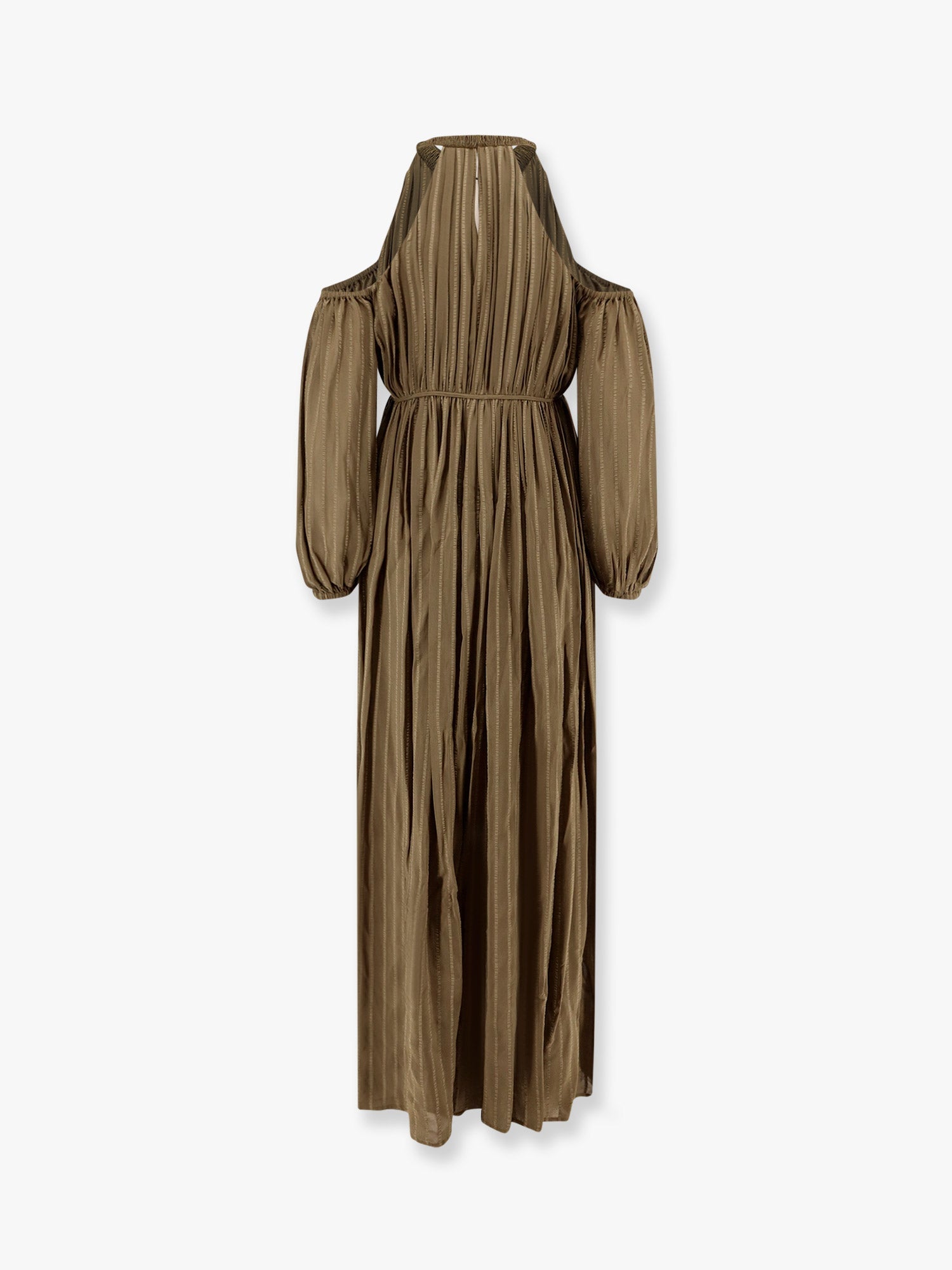 Allenatore georgette long dress with striped motif PINKO - Nugnes1920 Allenatore georgette long dress with striped motif PINKO - Nugnes1920
