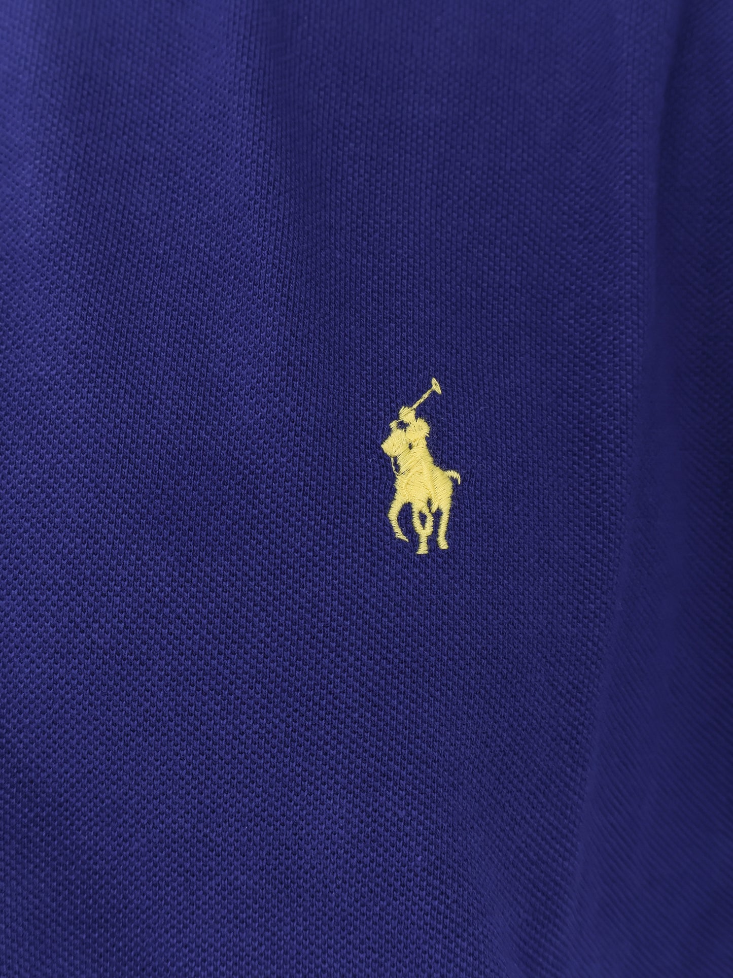 Maglia polo in cotone con logo ricamato