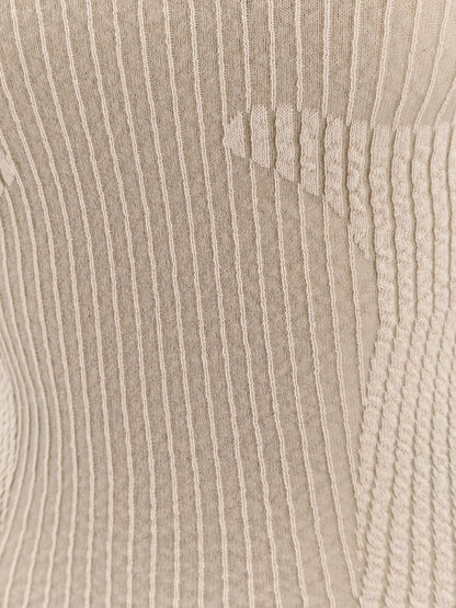 Wavy stretch cotton blend top thumbnail